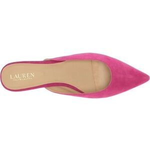 NWOT Ralph Lauren Women's Londyn Pink Suede‎ Mule Ballet